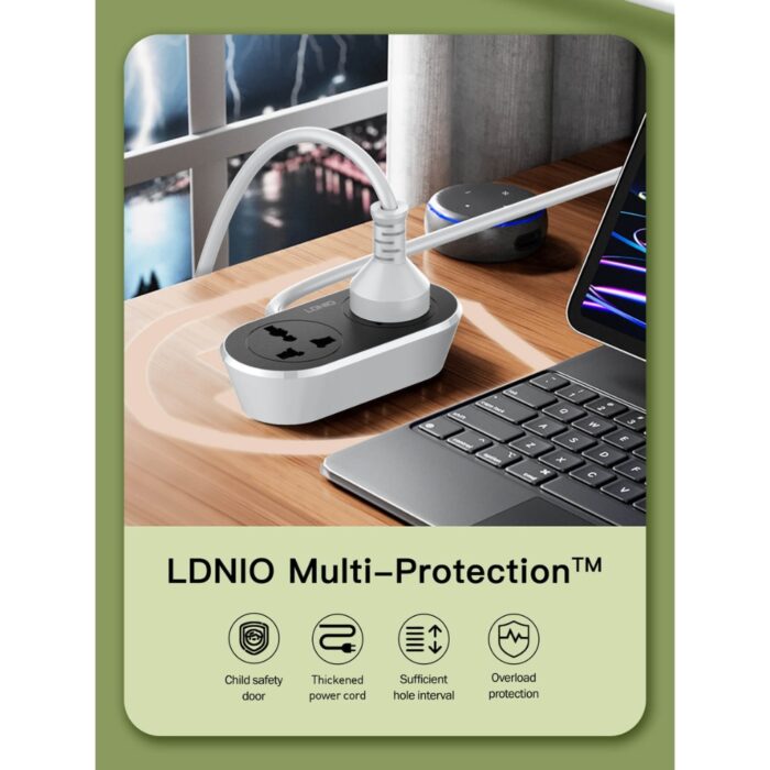 Ldnio Universal Outlet Extension Cord 10m - Image 3