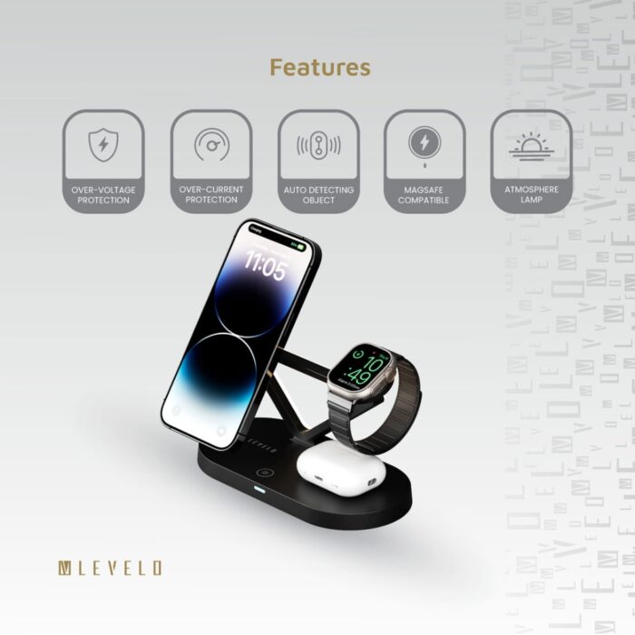 Levelo Defines Premio 5 in 1 Wireless Charging Pad - Image 4