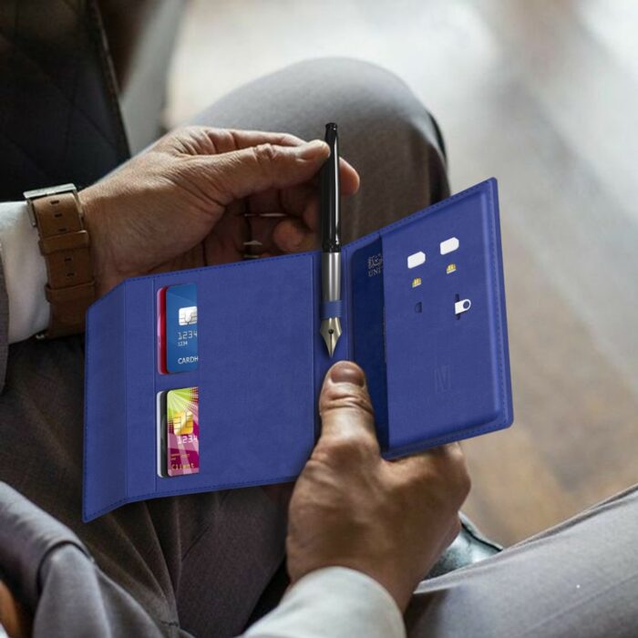Levelo Offshore Passport Holder Leather Case - Image 3