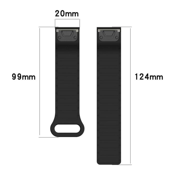 Magnetic Strap for Garmin Fenix 20mm - Image 3