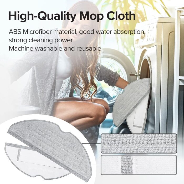 Mop Pad Replacement for Roborock S8, S8+, S7, S7 MaxV, S7 Max Ultra Series - Image 3