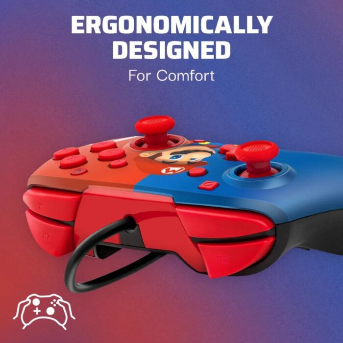 Nintendo Switch Super Mario PDP REMATCH Wired Controller - Image 3