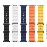 Ocean Band Fluoroelastomer Rubber for Apple Watch 42 44 45 49