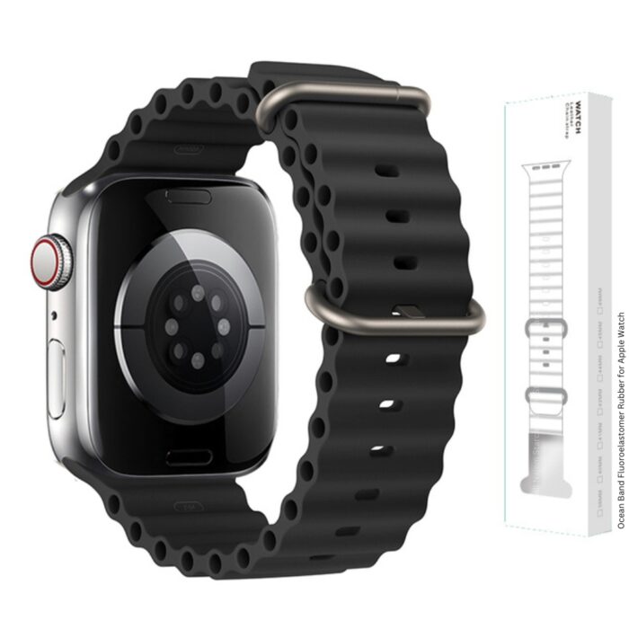 Ocean Band Fluoroelastomer Rubber for Apple Watch 42 44 45 49 - Image 5