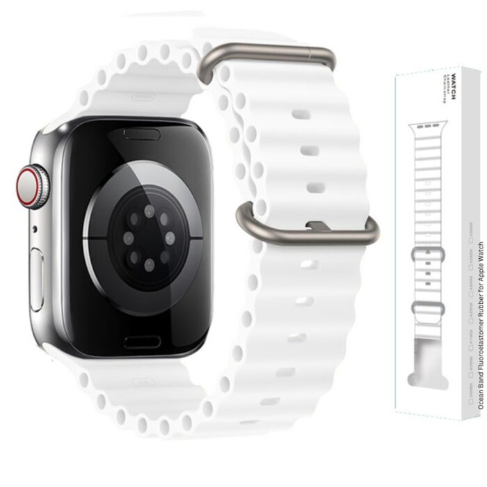 Ocean Band Fluoroelastomer Rubber for Apple Watch 42 44 45 49 - Image 6