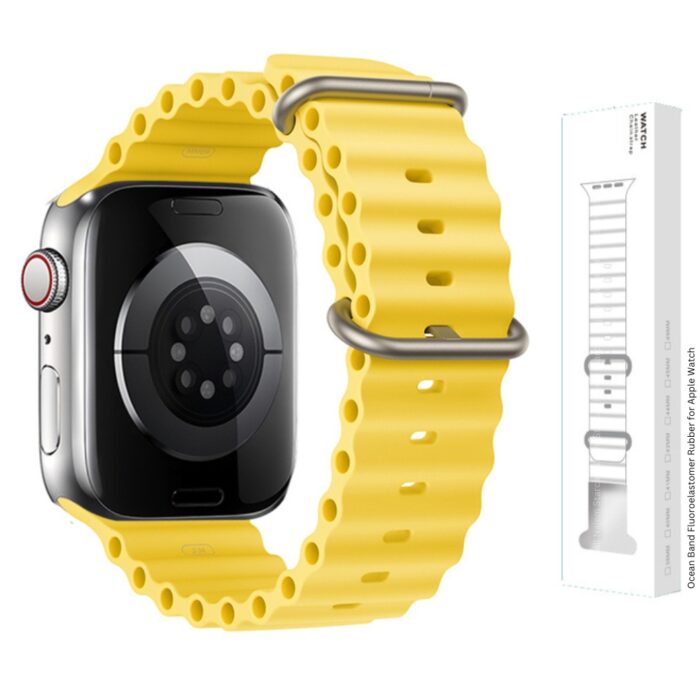 Ocean Band Fluoroelastomer Rubber for Apple Watch 42 44 45 49 - Image 2