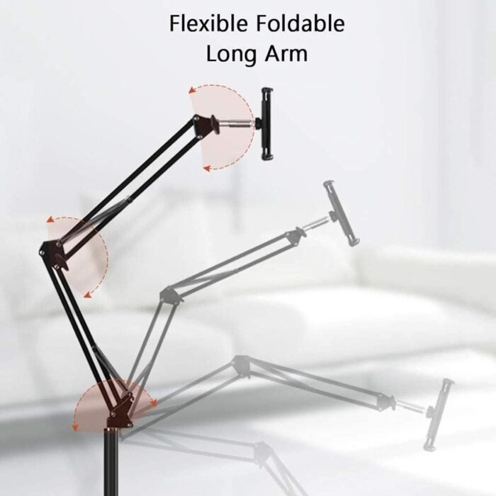 Floor Stand Adjustable Telescopic Phone Holder - Image 2