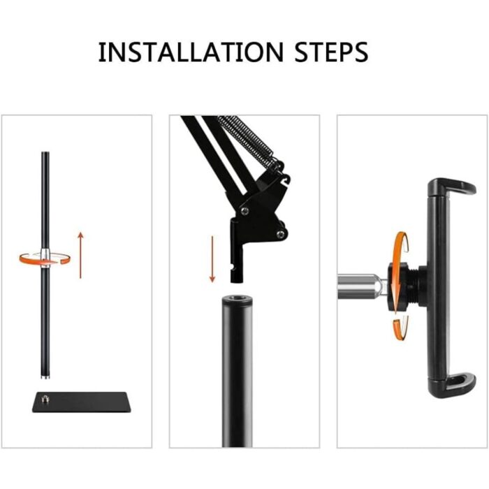 Floor Stand Adjustable Telescopic Phone Holder - Image 3