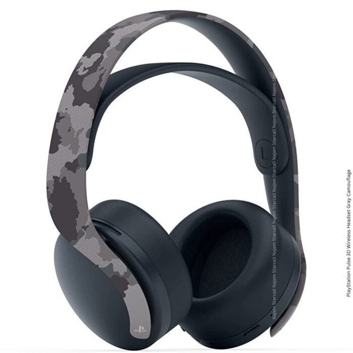 Sony Pulse 3D Wireless Headphone PS5 Gray Camouflage - Image 2