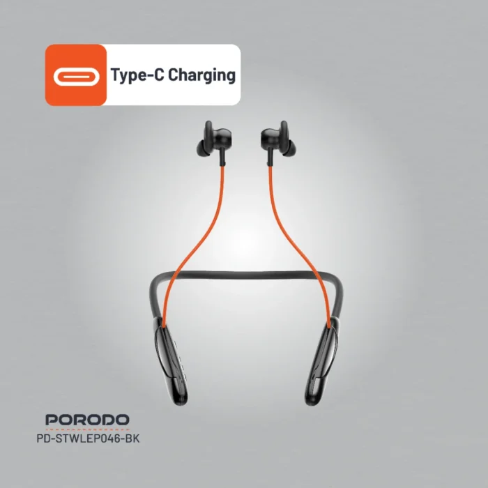 Porodo Echo Flex Magnetic Wireless Neckband Earbuds - Image 4
