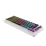 Porodo Gaming 67 Keys Pudding Transparent Mechanical Keyboard PDX223