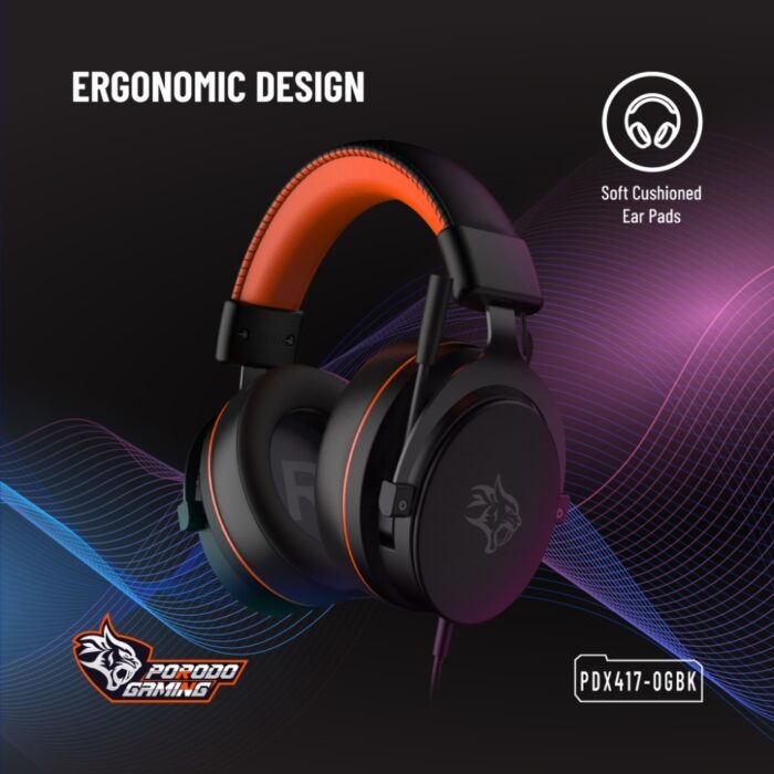 Porodo Gaming PC RGB ENC Gaming Headphones - Image 4