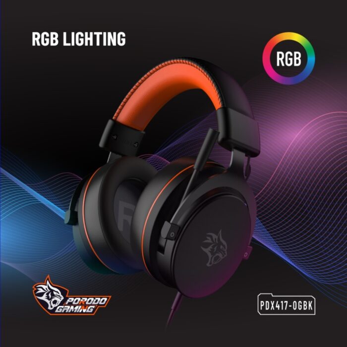 Porodo Gaming PC RGB ENC Gaming Headphones - Image 5