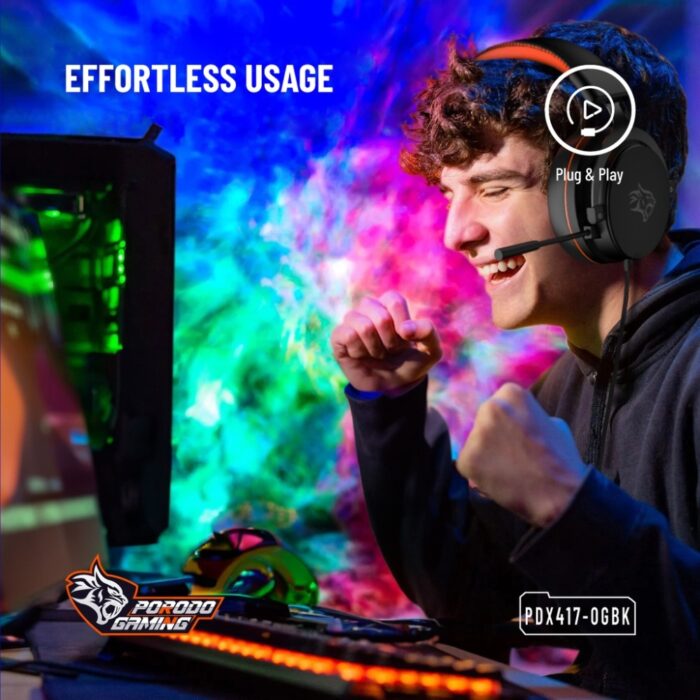 Porodo Gaming PC RGB ENC Gaming Headphones - Image 6
