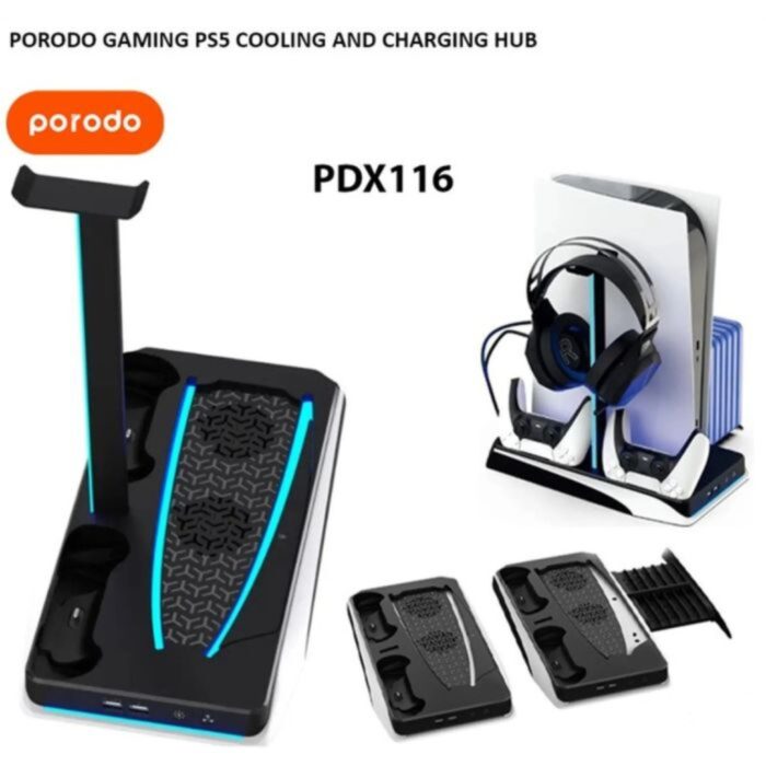 Porodo Gaming PS5 Cooling And Charging Hub PDX116 - Image 3