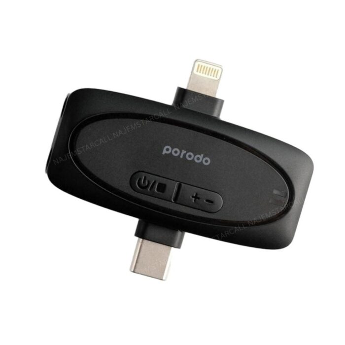 Porodo Lavalier Microphone Dual Mic Dual Connector - Image 4