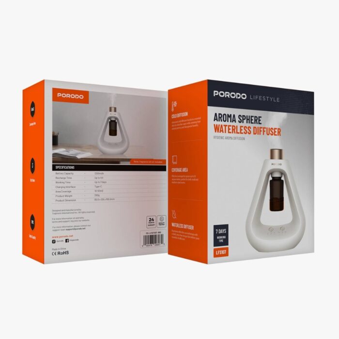 Porodo Lifestyle Aroma Sphere Waterless Diffuser - Image 5