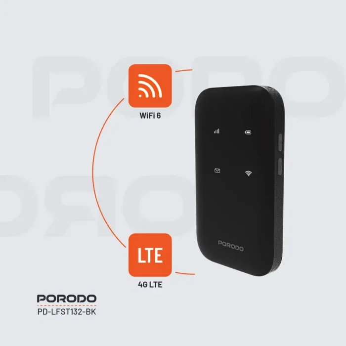 Porodo Pocket Router 4G LTE - WiFi 6 - Image 6