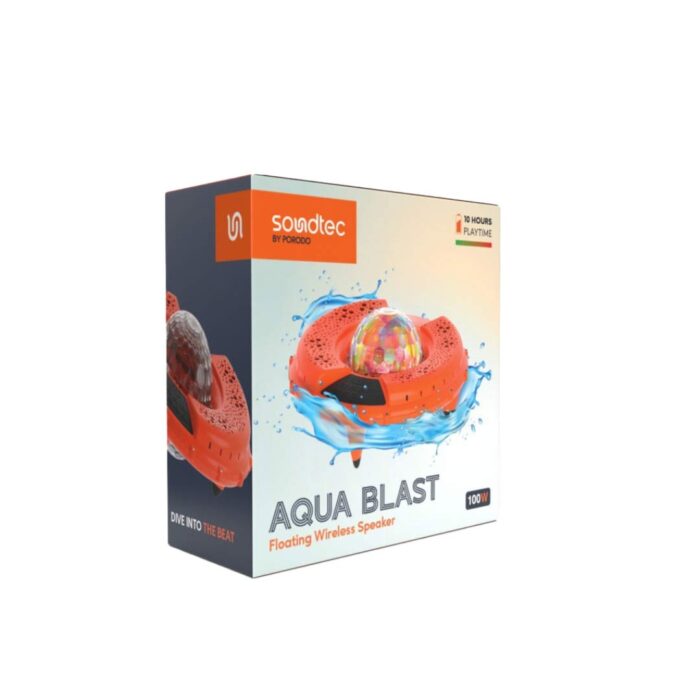 Porodo Soundtec Disco LED Light Floating Waterproof Speaker - Image 2