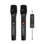 Porodo Soundtec Duo Mic Aluminum Rechargeable Wireless Microphone