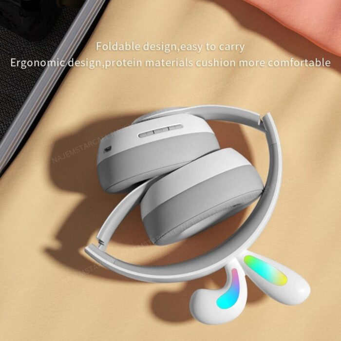 Porodo Soundtec Kids Wireless Headphones Rabbit Design - Image 3