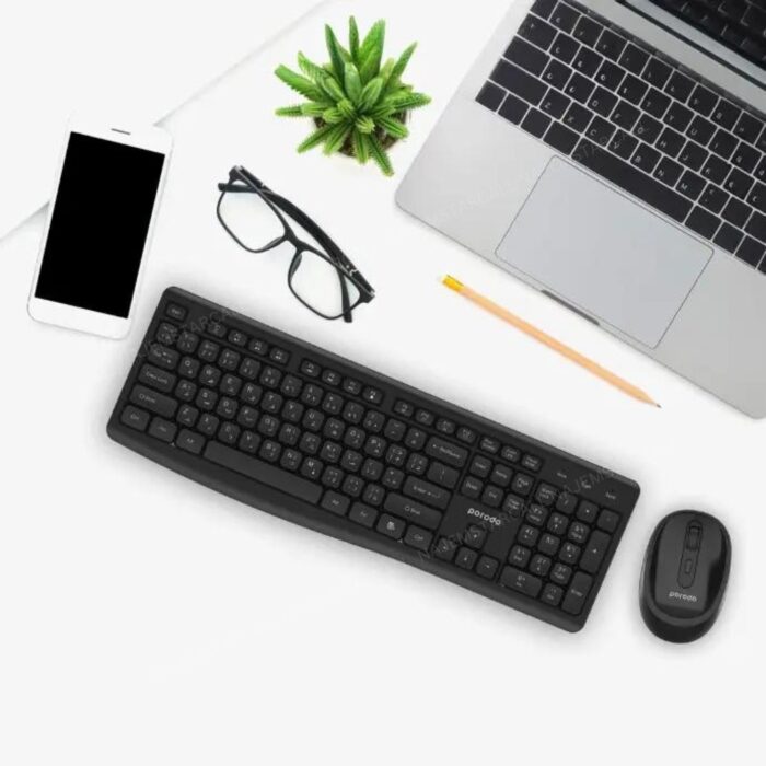 Porodo Wireless Keyboard with Mouse Set - Image 2
