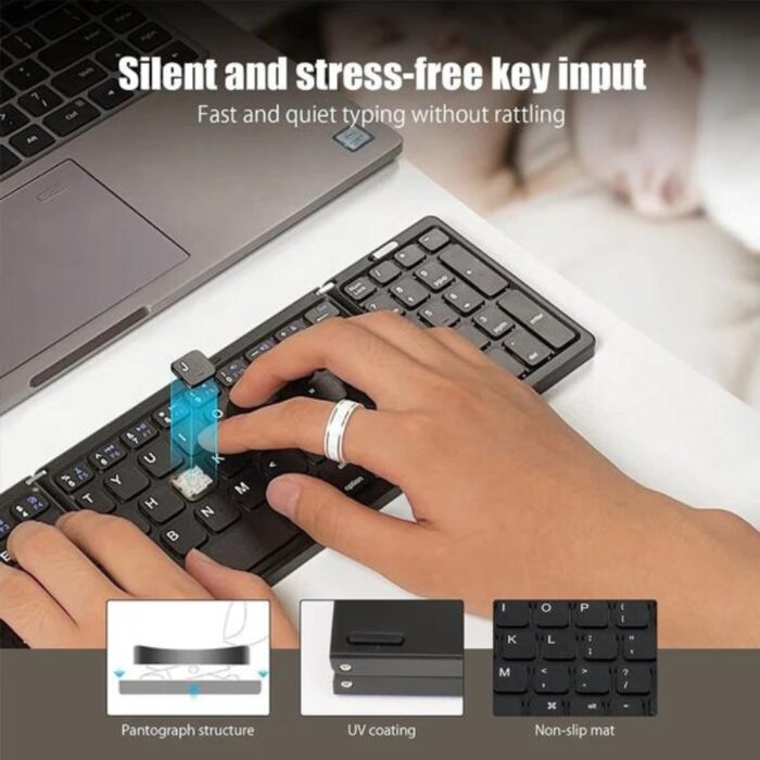 Portable Folding Bluetooth Keyboard - Image 5