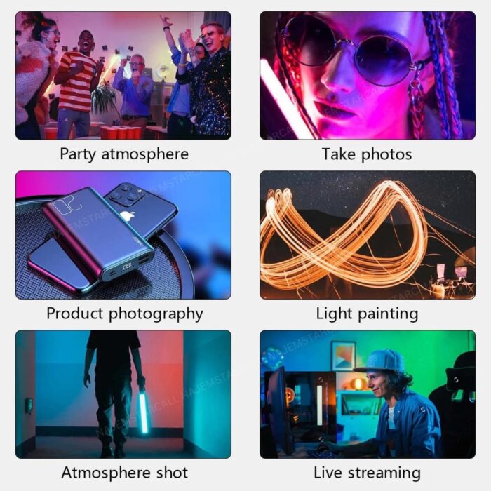 Portable RGB LED Light Stick RL-30SL - Image 4
