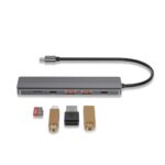 Powerology 6 in 1 Slim 4K HDMI USB-C Hub