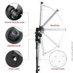 Professional Led Star Light 180W HD-180X 12 Tubes Led - Image 2