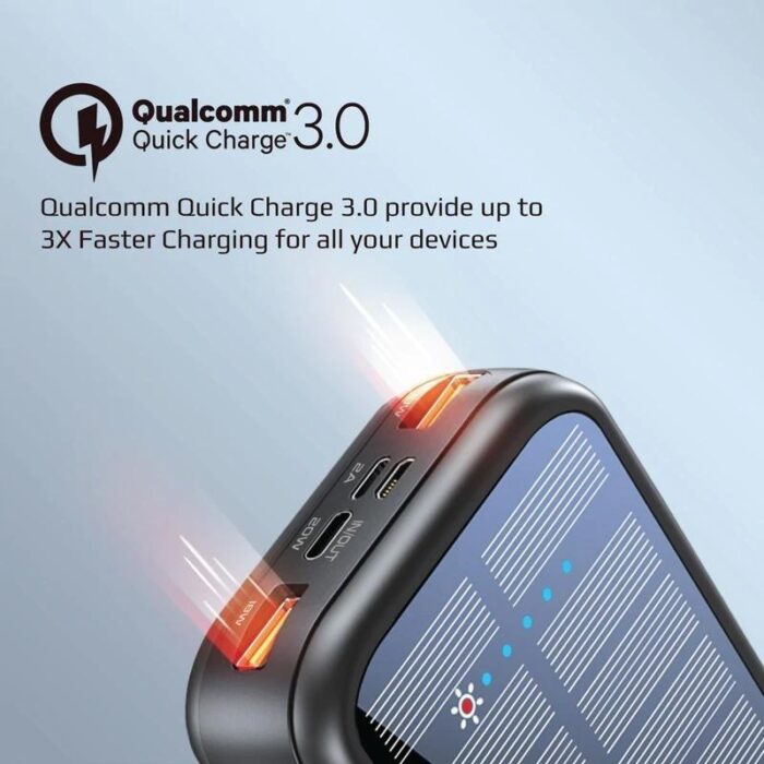 Promate 20000mAh EcoLight Solar Power Bank - Image 4