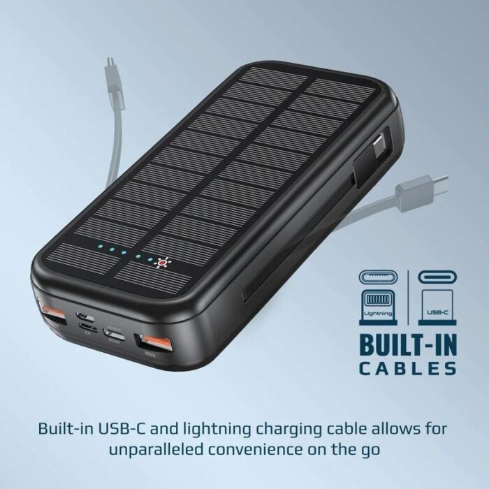 Promate 20000mAh EcoLight Solar Power Bank - Image 5