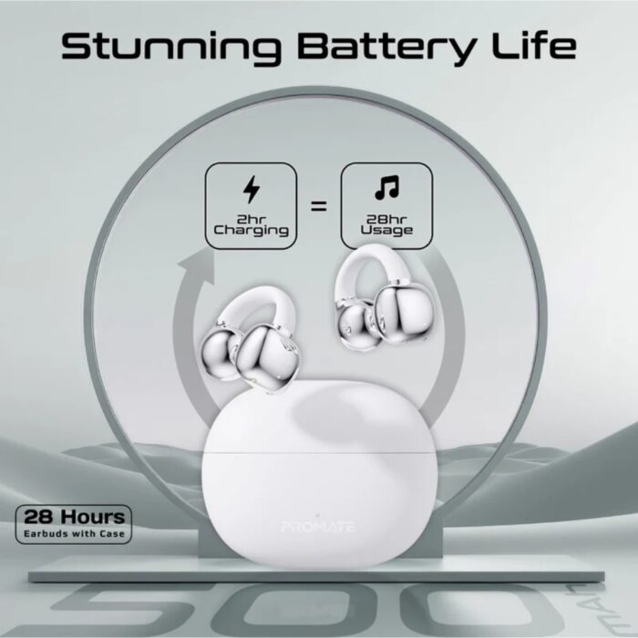 Promate AirClip Open Ear Clip On Earbuds - Image 9