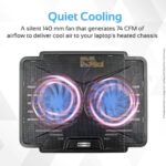 Promate Airbase-1 Laptop Cooling Pad with Silent Fan Technology - Image 2
