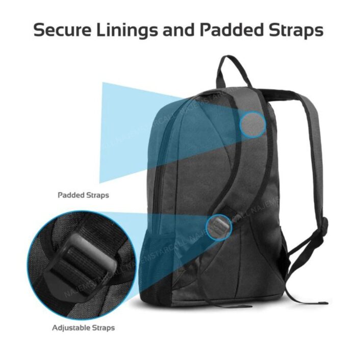 Promate Alpha-BP Durable Anti-Theft 15.6 inches Laptop Backpack - Image 3
