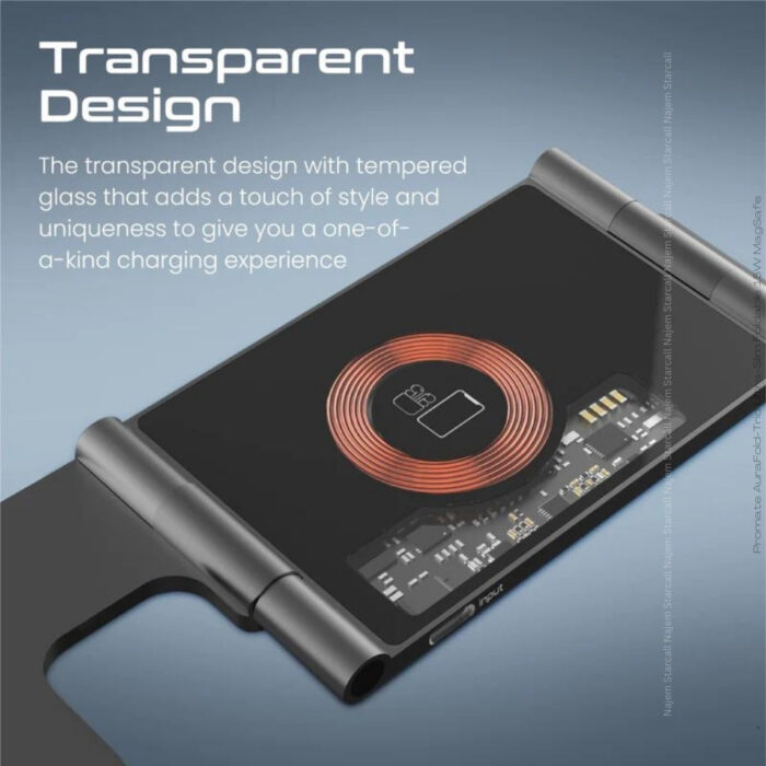 Promate AuraFold-Trio Ultra-Slim Foldable 15W MagSafe - Image 3