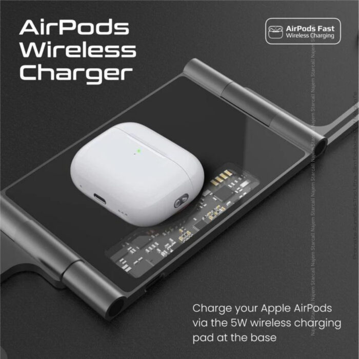 Promate AuraFold-Trio Ultra-Slim Foldable 15W MagSafe - Image 6
