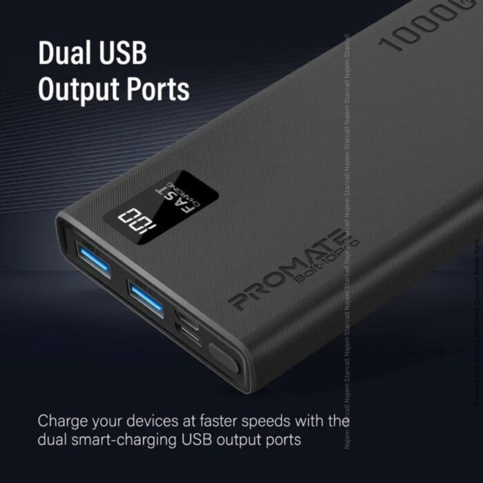 Promate Bolt-10 Pro 10000mAh Compact Power Bank - Image 5