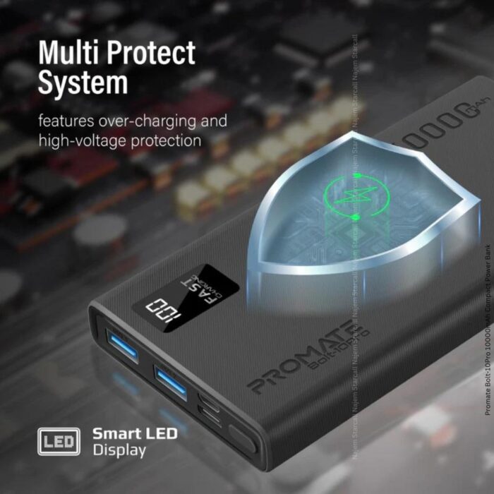 Promate Bolt-10 Pro 10000mAh Compact Power Bank - Image 8