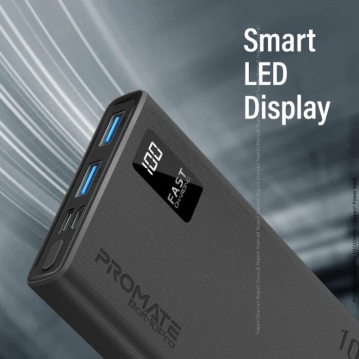 Promate Bolt-10 Pro 10000mAh Compact Power Bank - Image 9