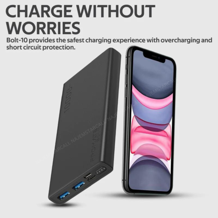 Promate Bolt-10 10000mah Power Bank - Image 6