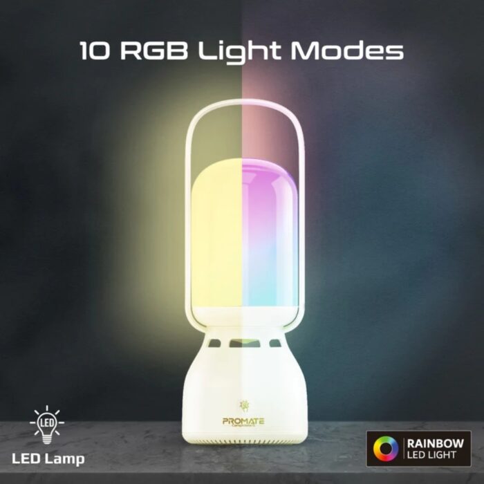 Promate CampMate-5 Portable Multifunctional Bluetooth Speaker Camping Light - Image 7