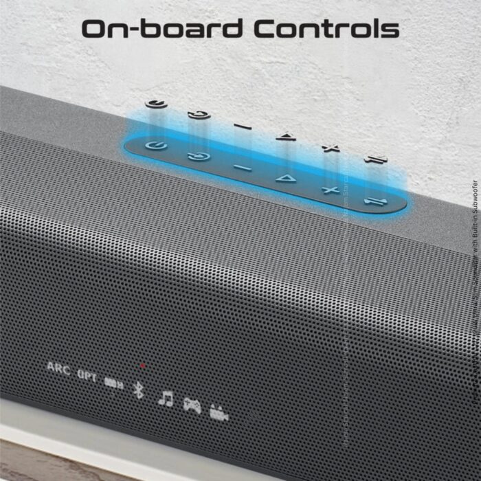 Promate CastBar-120 120W Ultra-Slim SoundBar with Built-in Subwoofer - Image 8