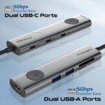 Promate ComandHub-Lite 4K@60Hz Multi-Function USB-C Hub - Image 4