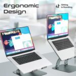 Promate DeskMate 7 Aluminum Laptop Stand - Image 2