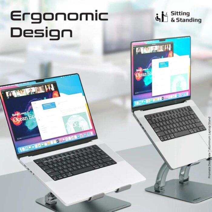 Promate DeskMate 7 Aluminum Laptop Stand - Image 2