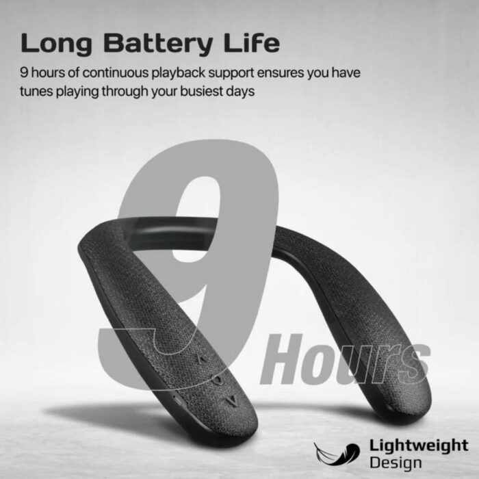 Promate Dynamic Stereo Wearable Neckband Wireless Speaker - Image 3