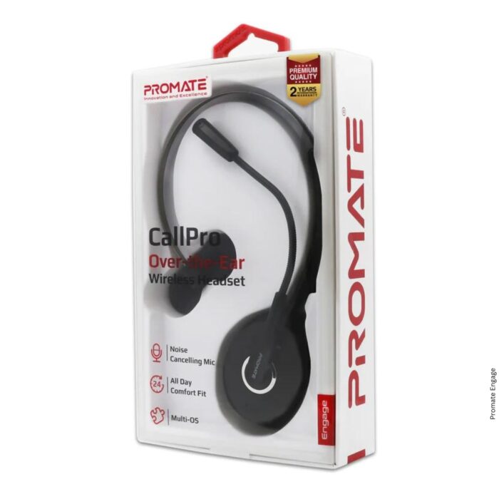 Promate Engage HD Voice Clarity Over Ear Mono Earphone - Image 7