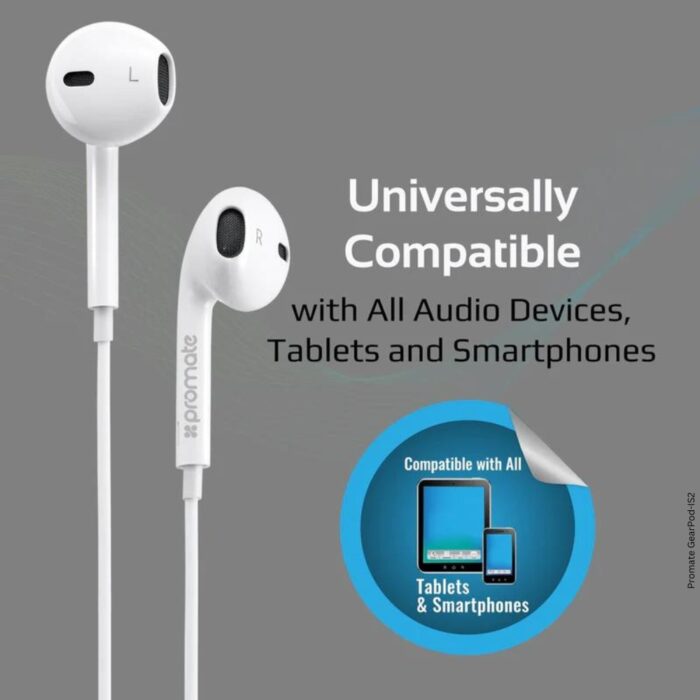 Promate GearPod-IS2 3.5mm Stereo Earbuds - Image 5