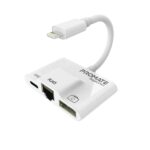 Promate GigaLink-I 3 in 1 High Speed OTG Lightning Hub